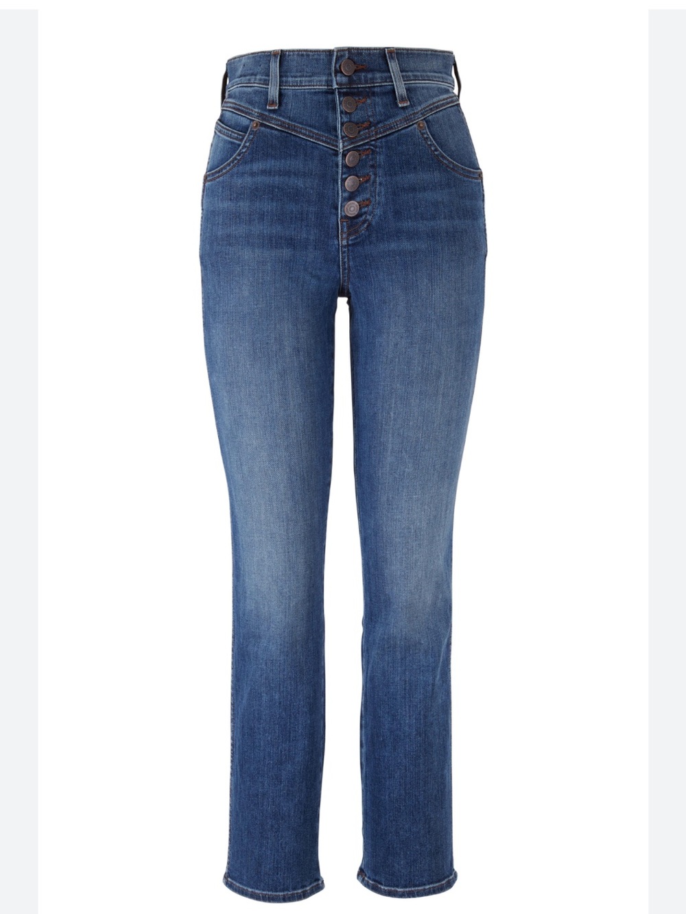 Veronica Beard Ryleigh Laguna high- rise straight jeans